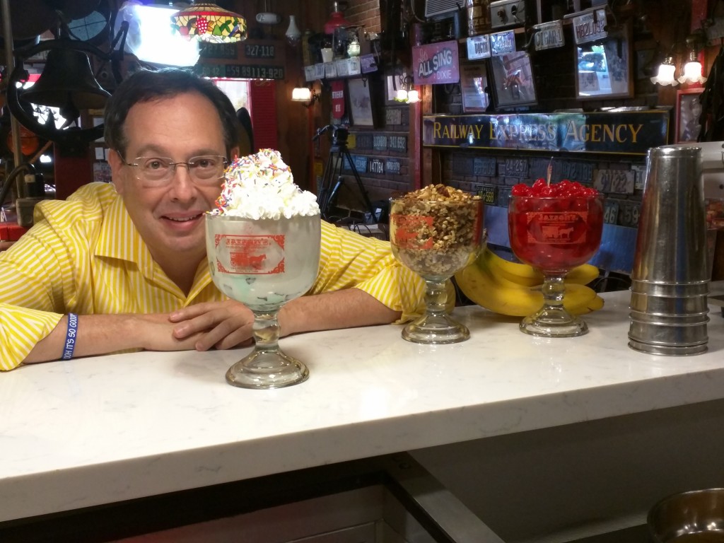 Howard at sundae counter